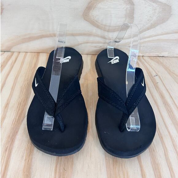 Nike - South Beach Celso -Sandals Flip Flops - Black - Women's - 10 - 344087-010 - Picture 2 of 9